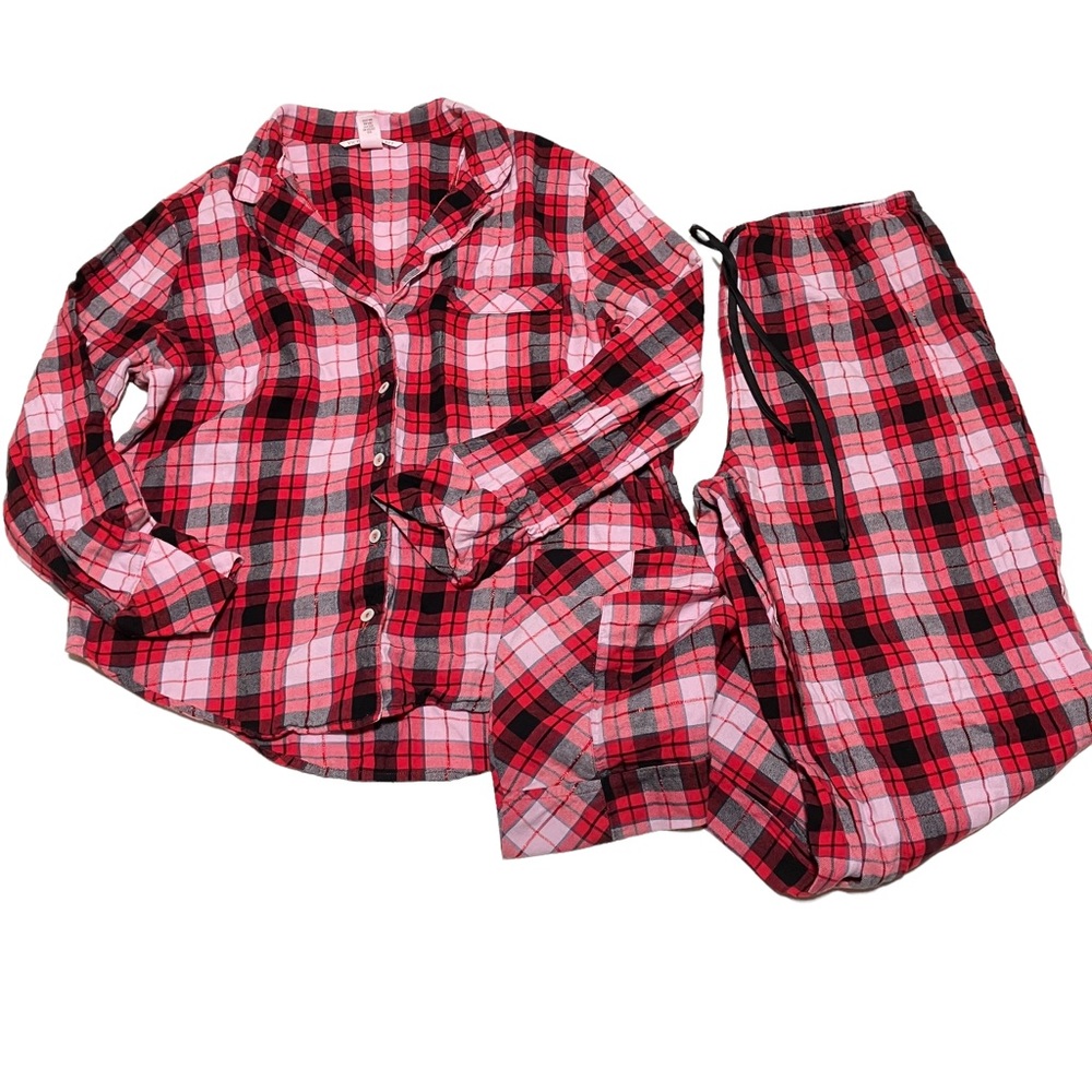 Victoria's Secret Plaid Pajama 2 Piece Set